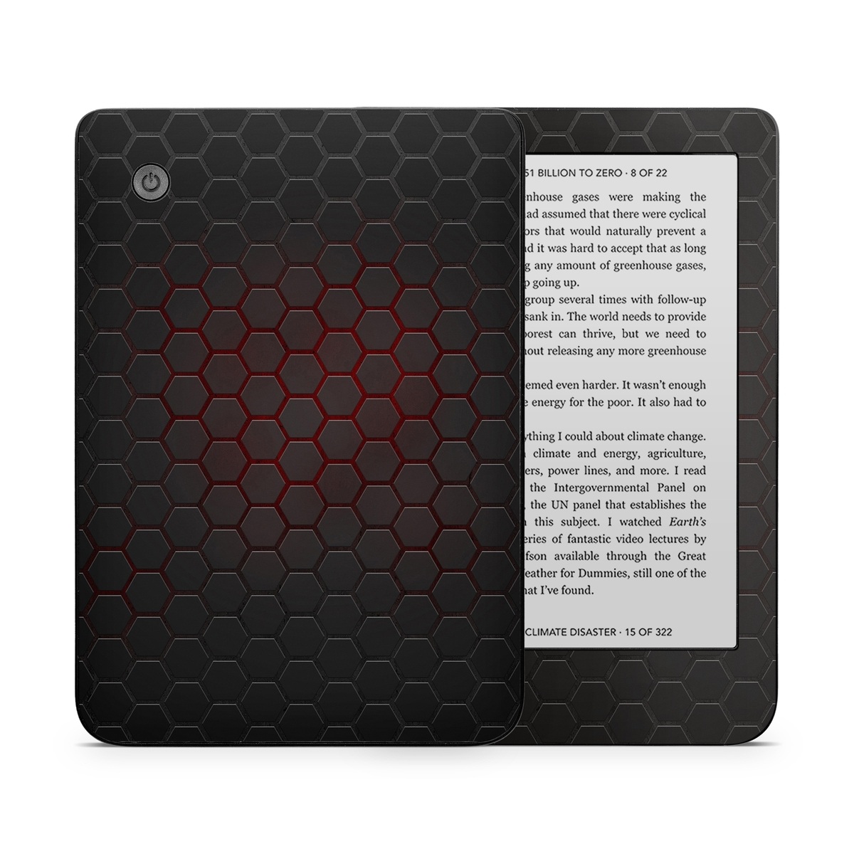 Kobo Clara 2E Skin design of Black, Pattern, Metal, Design, Mesh, Carbon, Space, Wallpaper, with black, red colors