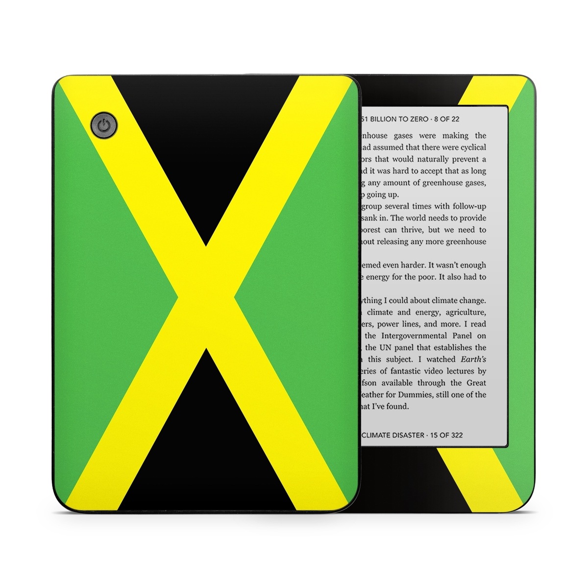 Kobo Clara 2E Skin design of Green, Flag, Yellow, Macro photography, Graphics, Graphic design, with black, green, yellow colors