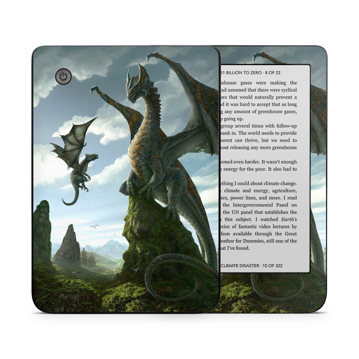 Kobo Clara 2E Skin design of Dragon, Cg artwork, Fictional character, Mythical creature, Mythology, Extinction, Cryptid, Illustration, Games, Massively multiplayer online role-playing game, with black, gray, blue, white, purple colors