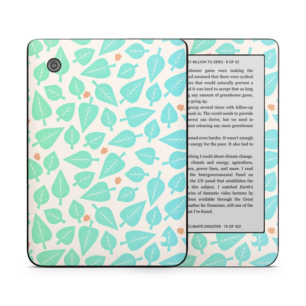 Kobo Clara 2E Skin design of Aqua, Pattern, Turquoise, Teal, Wrapping paper, Design, Wallpaper, with yellow, green, orange colors
