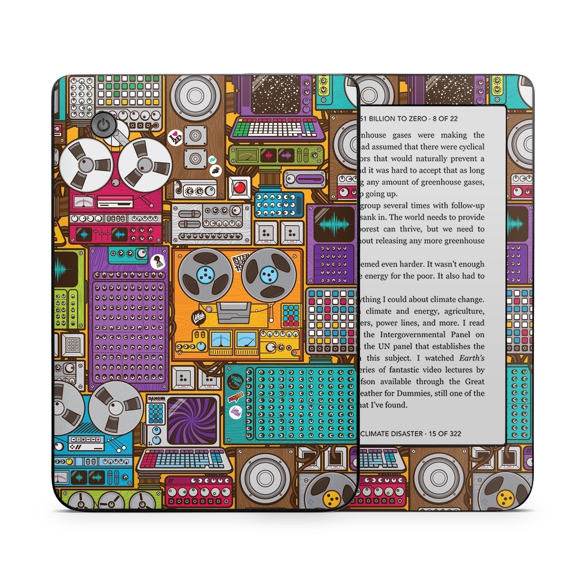 Kobo Clara 2E Skin design of Games, Pc game, Design, Pattern, Screenshot, Art, with gray, black, red, green, blue, purple colors