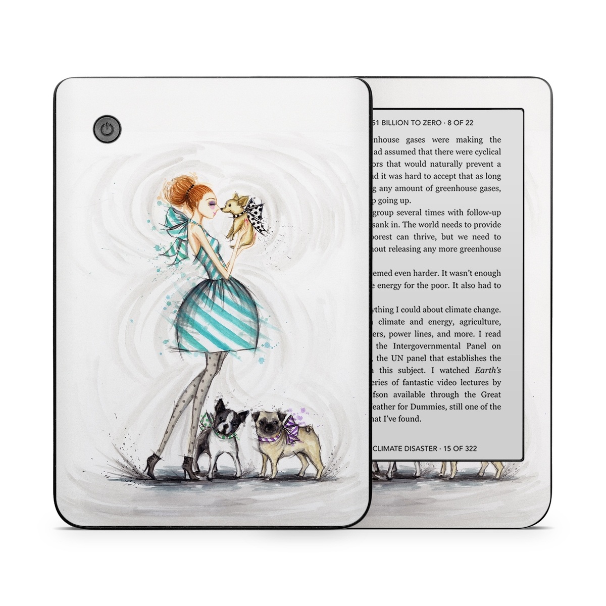 Kobo Clara 2E Skin design of Illustration, Cartoon, Drawing, Art, Costume design, Fictional character, Fashion illustration, Sketch, with gray, black, white, blue, gray, yellow, brown colors