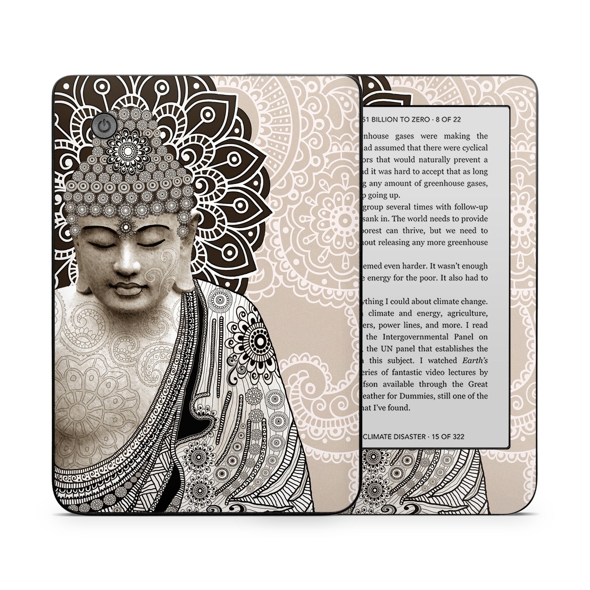 Kobo Clara 2E Skin design of Head, Illustration, Art, Visual arts, Design, Pattern, Stock photography, Drawing, Black-and-white, Tradition, with gray, black, green, red colors