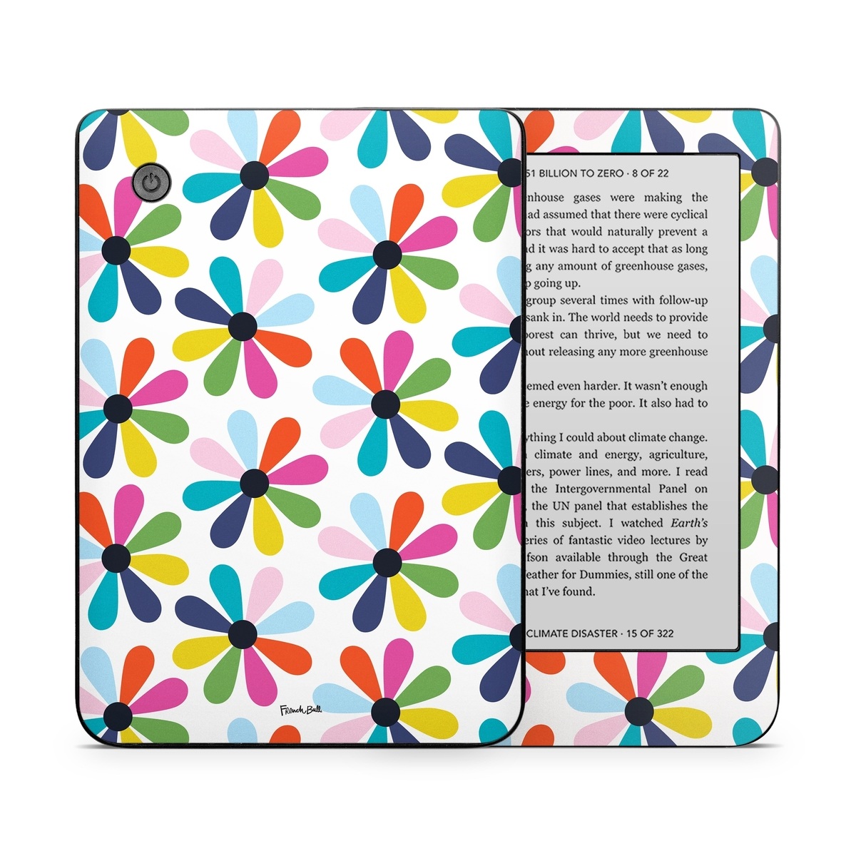 Kobo Clara 2E Skin design of Colorfulness, Aqua, Symmetry, Pattern, Electric blue, Art, Circle, Visual arts, Tints and shades, Wrapping paper, with white, red, blue, pink, purple, green colors