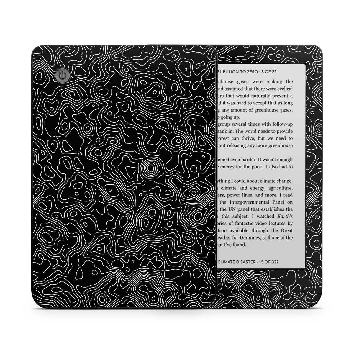 Kobo Clara 2E Skin design of Art, Motif, Pattern, Symmetry, Monochrome, Circle, Font, Visual arts, Illustration, Monochrome photography, with black, gray colors