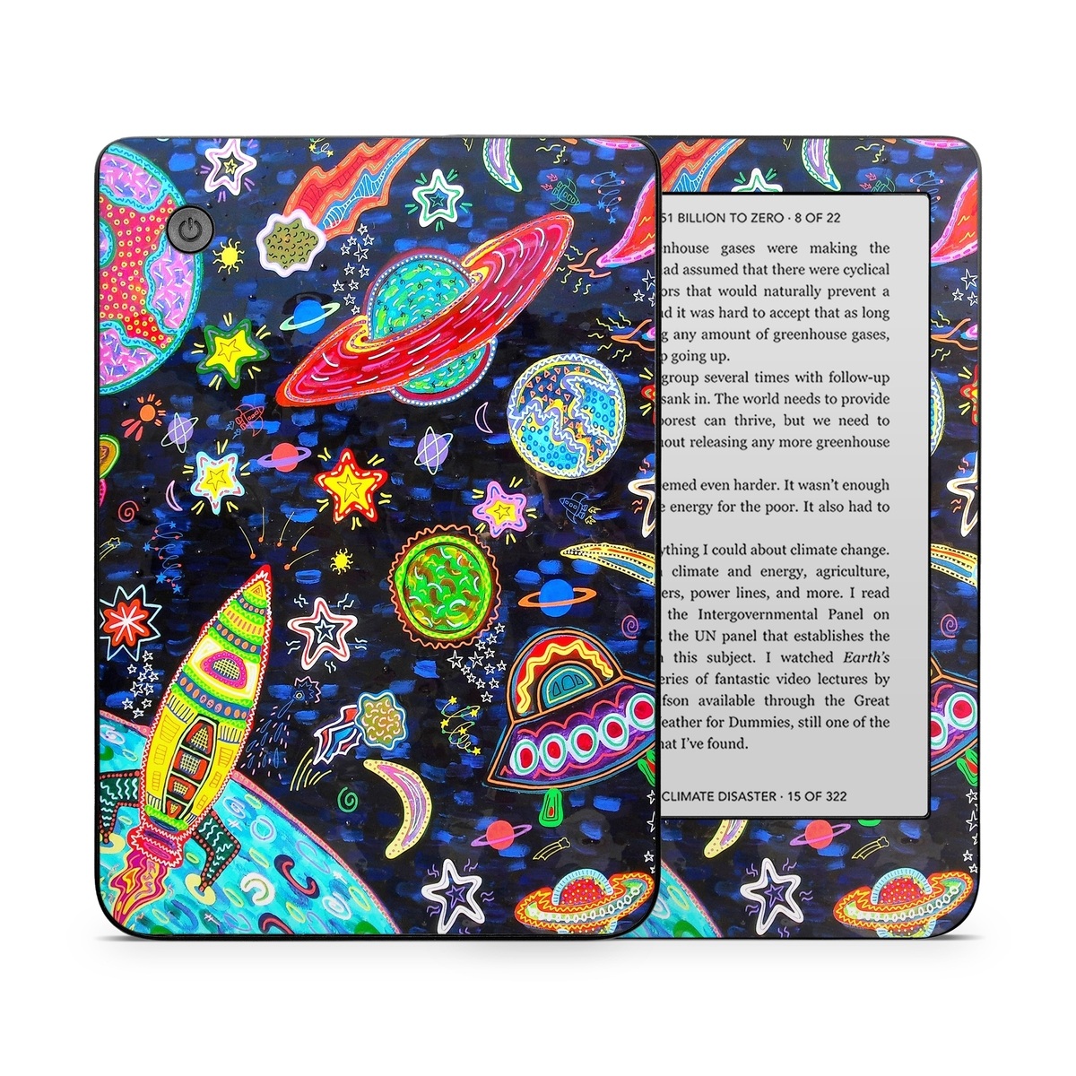 Kobo Clara 2E Skin design of Pattern, Psychedelic art, Visual arts, Paisley, Design, Motif, Art, Textile, with black, gray, blue, red colors
