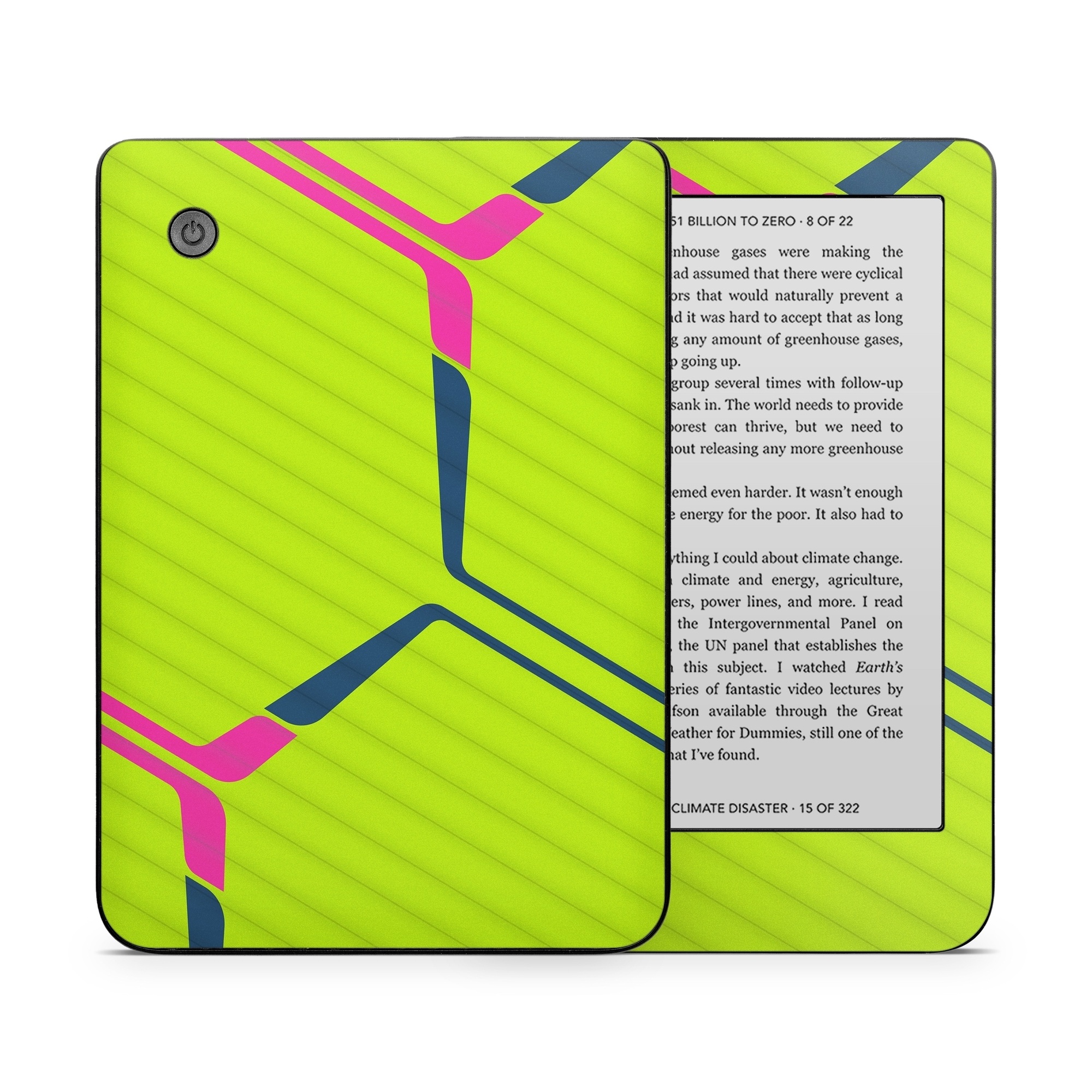 Kobo Clara 2E Skin design of Colorfulness, Triangle, Font, Parallel, Symmetry, Tints and shades, Pattern, Electric blue, Slope, Magenta, with green, pink, blue colors
