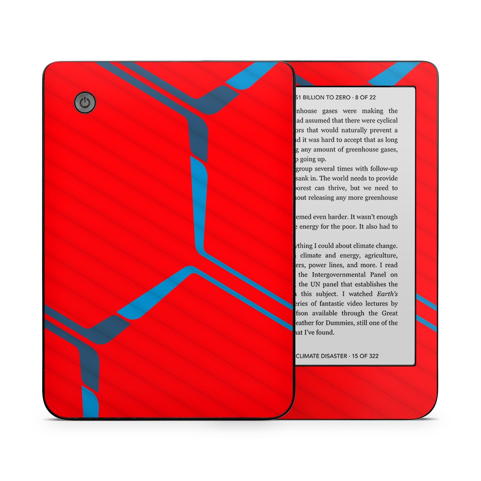 Kobo Clara 2E Skin design of Triangle, Font, Rectangle, Tints and shades, Magenta, Electric blue, Pattern, Parallel, Symmetry, Carmine, with red, blue colors