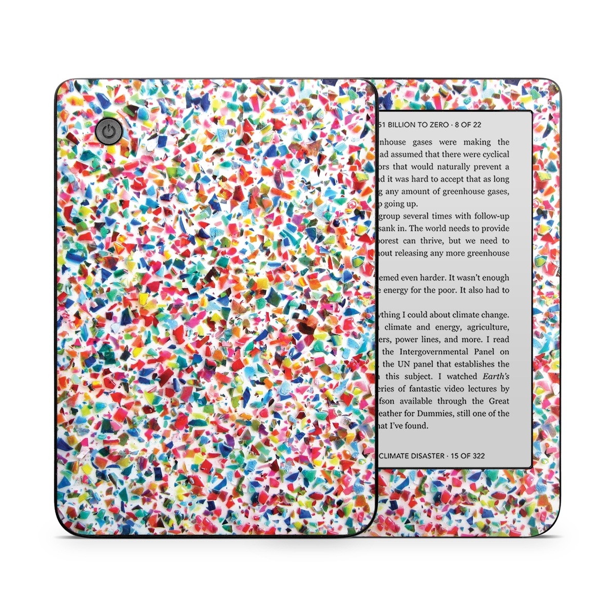 Kobo Clara 2E Skin design of Pattern, Wrapping paper, with red, orange, pink, blue, green, yellow colors