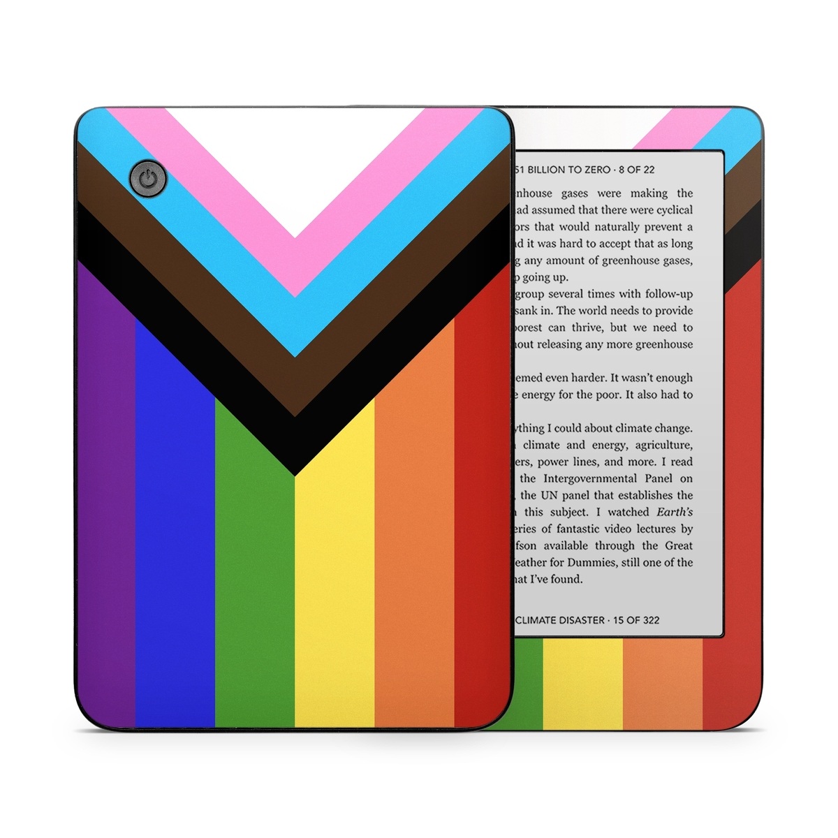 Kobo Clara 2E Skin design of Blue, Orange, Red, Green, Yellow, Violet, Text, Line, Graphic design, Colorfulness, with black, white, brown, pink, blue, purple, green, yellow, orange colors