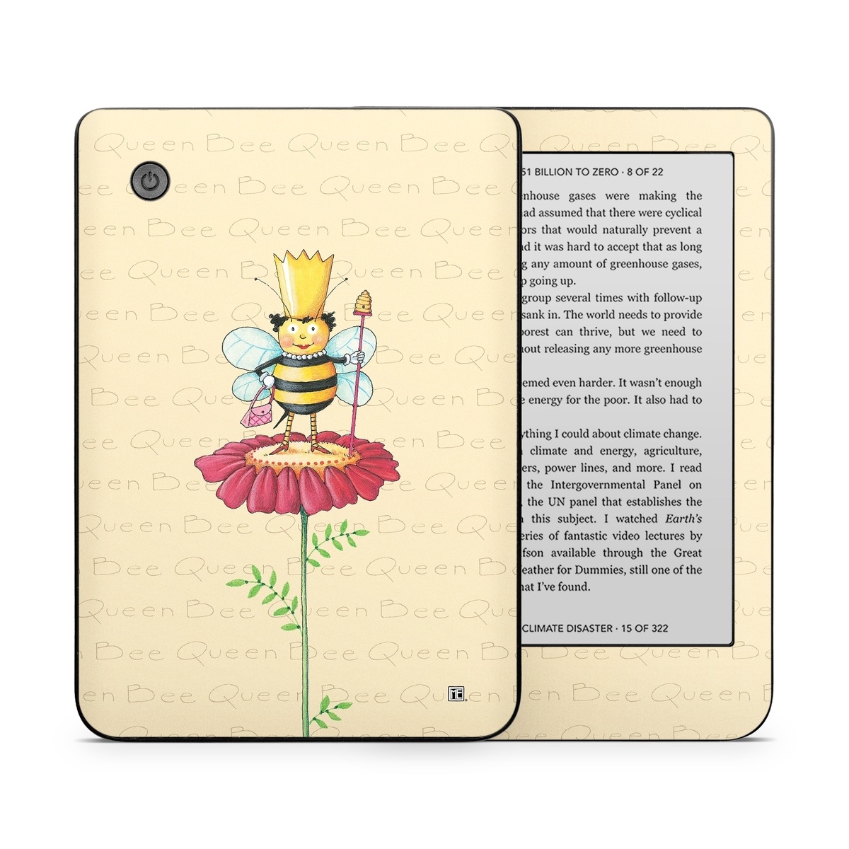Kobo Clara 2E Skin design of Cartoon, Cut flowers, Flower, Clip art, Plant, Fictional character, Illustration, Wildflower, Plant stem, Drawing, with pink, gray, red, orange, green colors