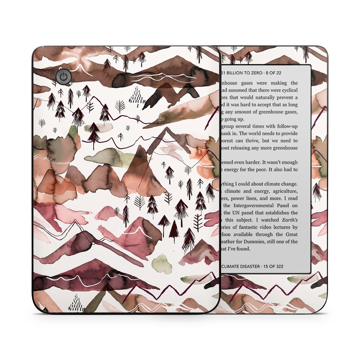 Kobo Clara 2E Skin design of Pattern, Design, Leaf, Camouflage, Military camouflage, Illustration, Art, with white, red, black, gray colors