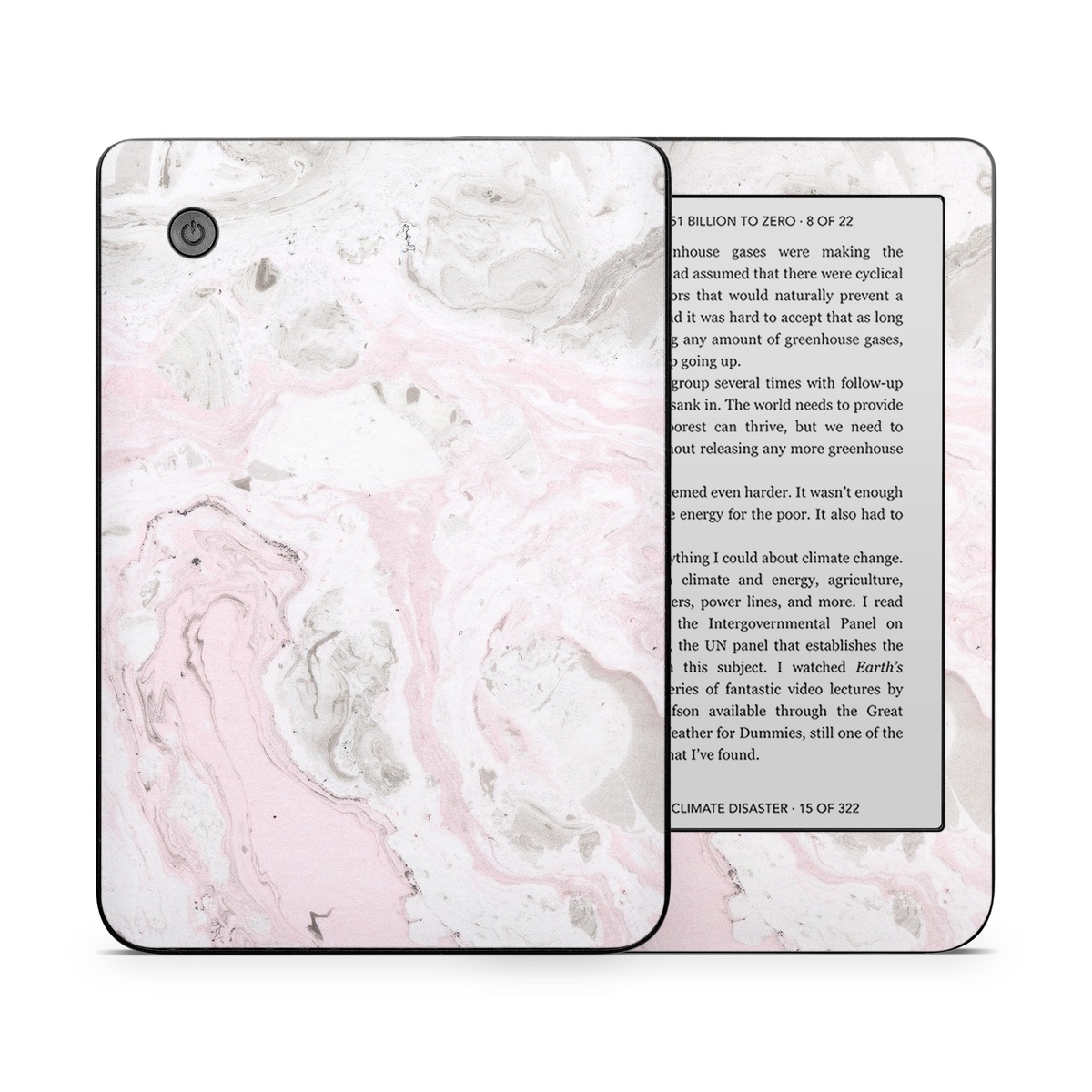 Kobo Clara 2E Skin design of White, Pink, Pattern, Illustration, with pink, gray, white colors