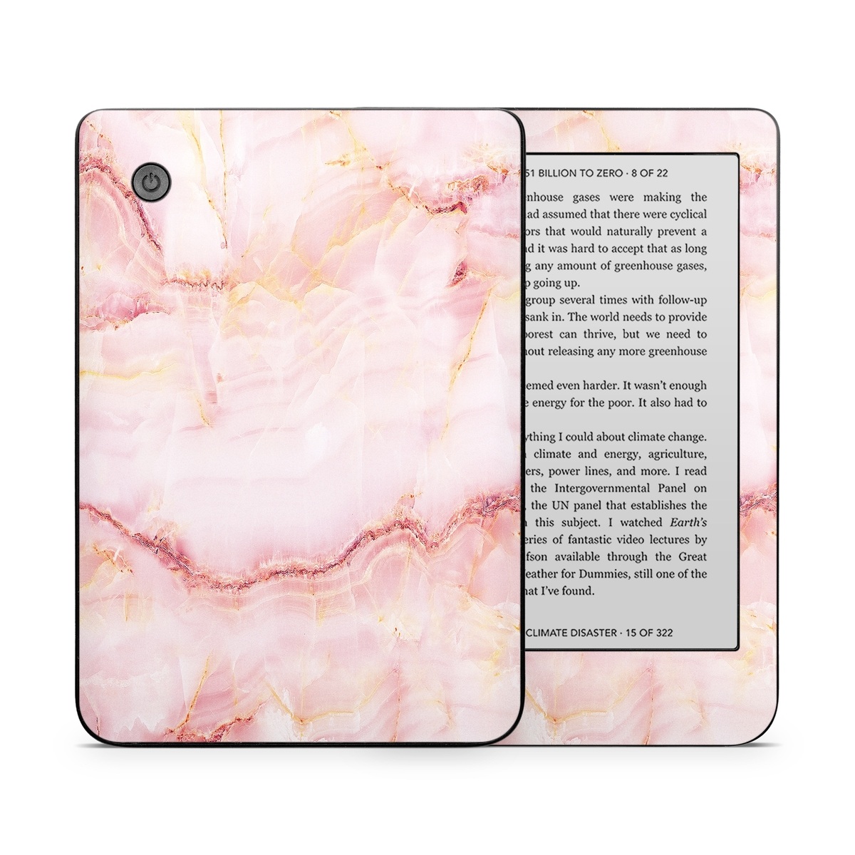 Kobo Clara 2E Skin design of Pink, Peach, with white, pink, red, yellow, orange colors