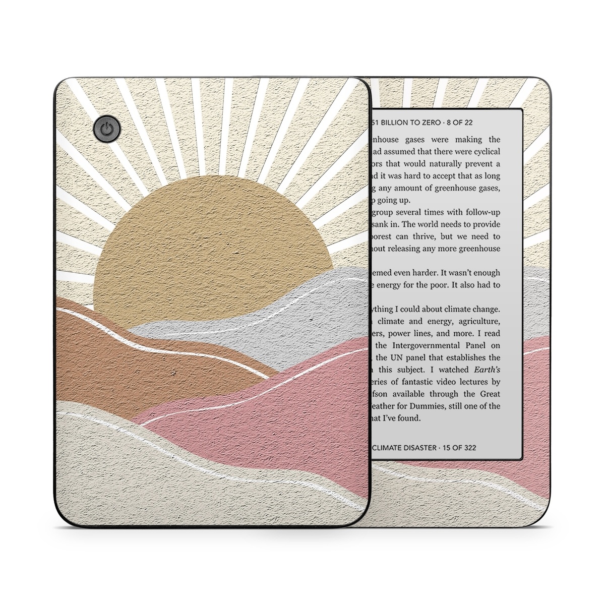 Kobo Clara 2E Skin design of Art, Pattern, Symmetry, Tints and shades, Slope, Building material, Circle, Visual arts, Creative arts, Metal, with yellow, pink, gray, white, brown colors