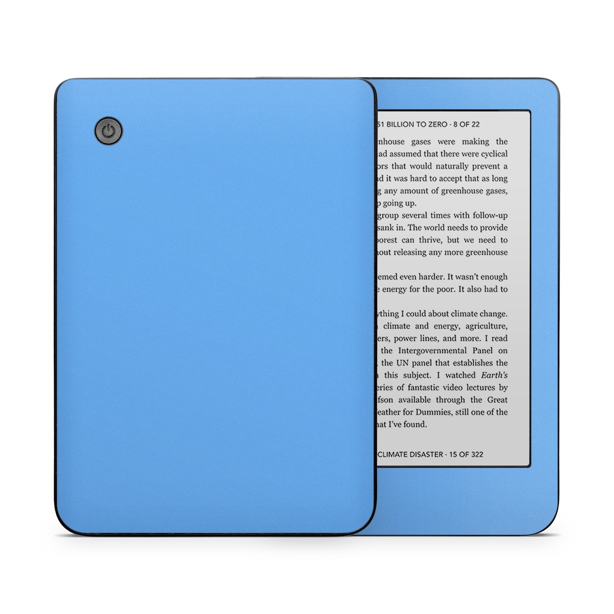 Kobo Clara 2E Skin design of Sky, Blue, Daytime, Aqua, Cobalt blue, Atmosphere, Azure, Turquoise, Electric blue, Calm, with blue colors