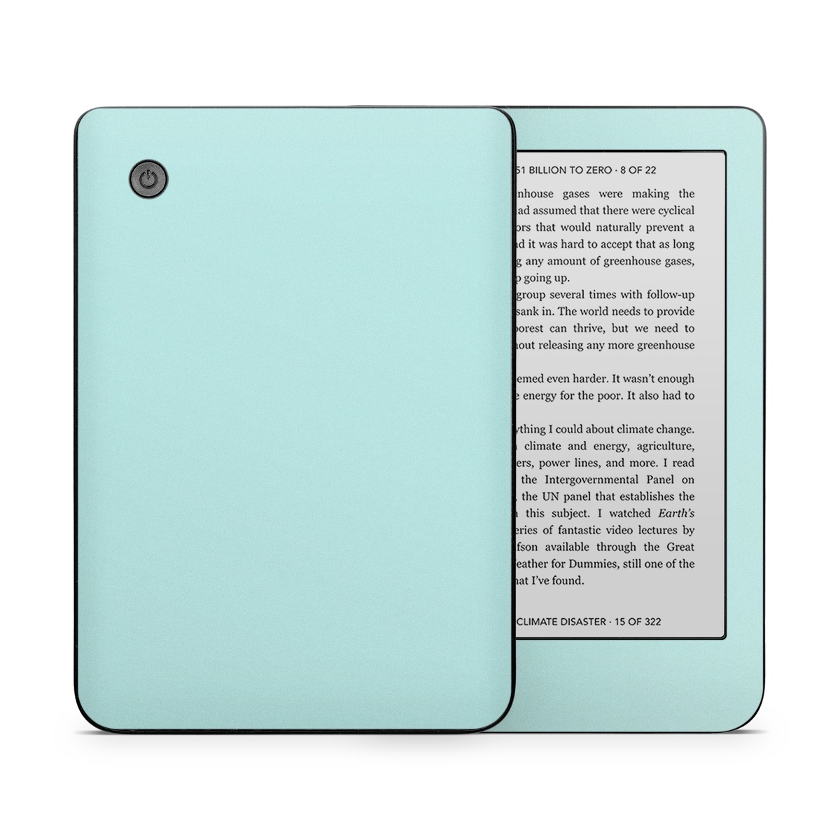 Kobo Clara 2E Skin design of Green, Blue, Aqua, Turquoise, Teal, Azure, Text, Daytime, Yellow, Sky, with blue colors