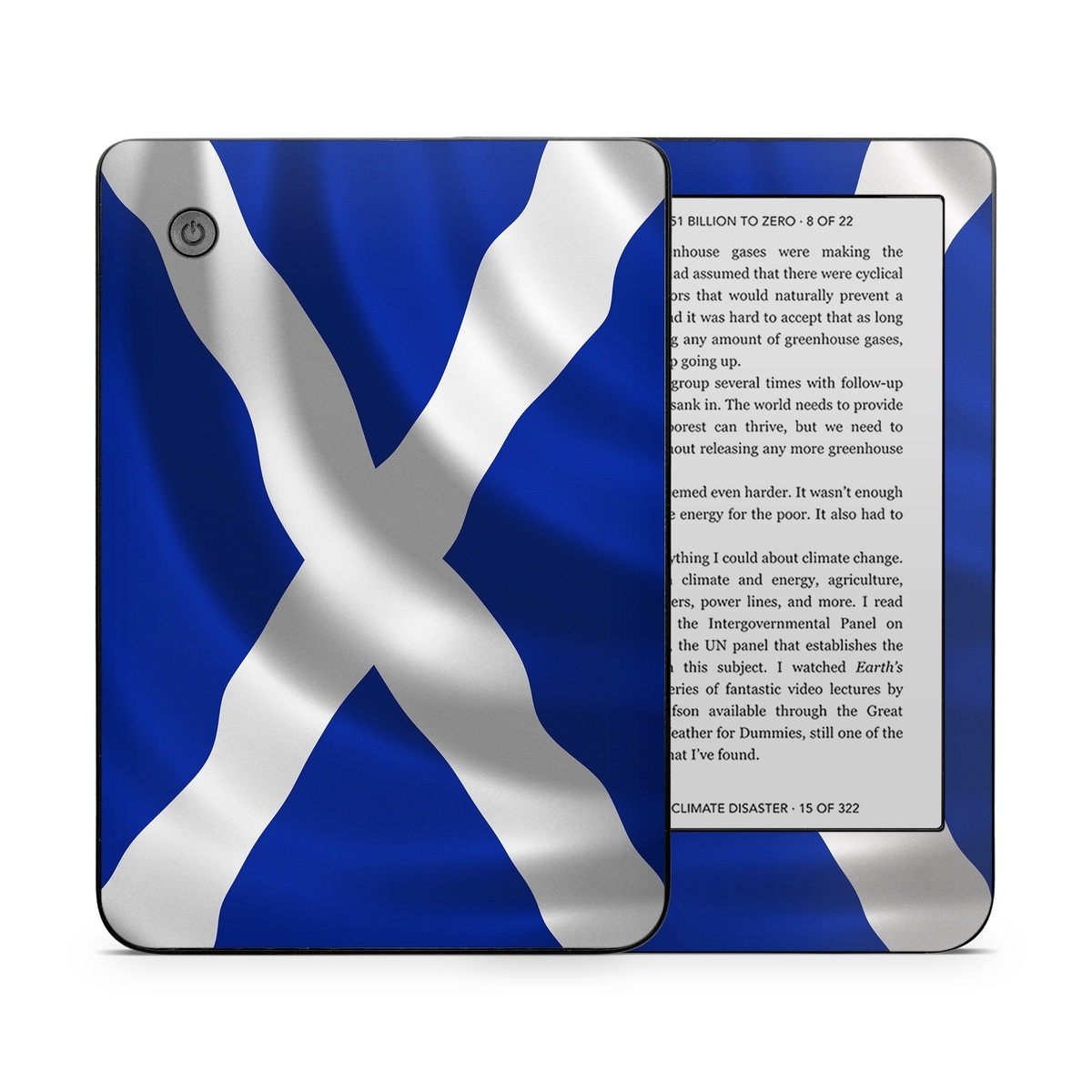 Kobo Clara 2E Skin design of Flag, Blue, Cobalt blue, Electric blue, Gesture, Flag of the united states, with blue, gray, black, white colors