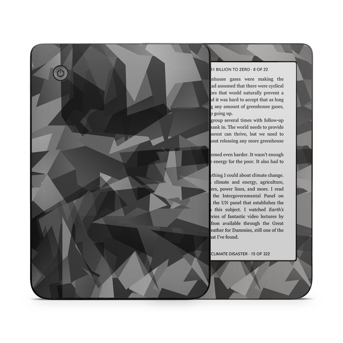 Kobo Clara 2E Skin design of Black, Pattern, Triangle, Black-and-white, Monochrome, Grey, Design, Line, Architecture, Monochrome photography, with black, gray colors