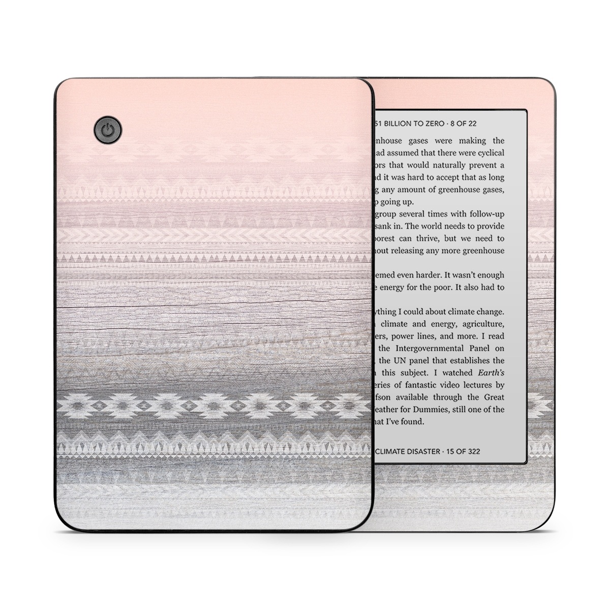 Kobo Clara 2E Skin design of White, Beige, Textile, Pattern, Lace, Tablecloth, Linen, Linens, with pink, white, gray colors