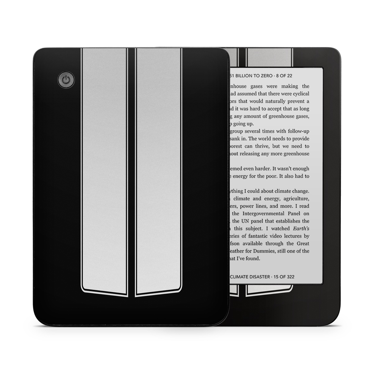 Kobo Clara 2E Skin design of Font, Architecture, Rectangle, with black, gray colors