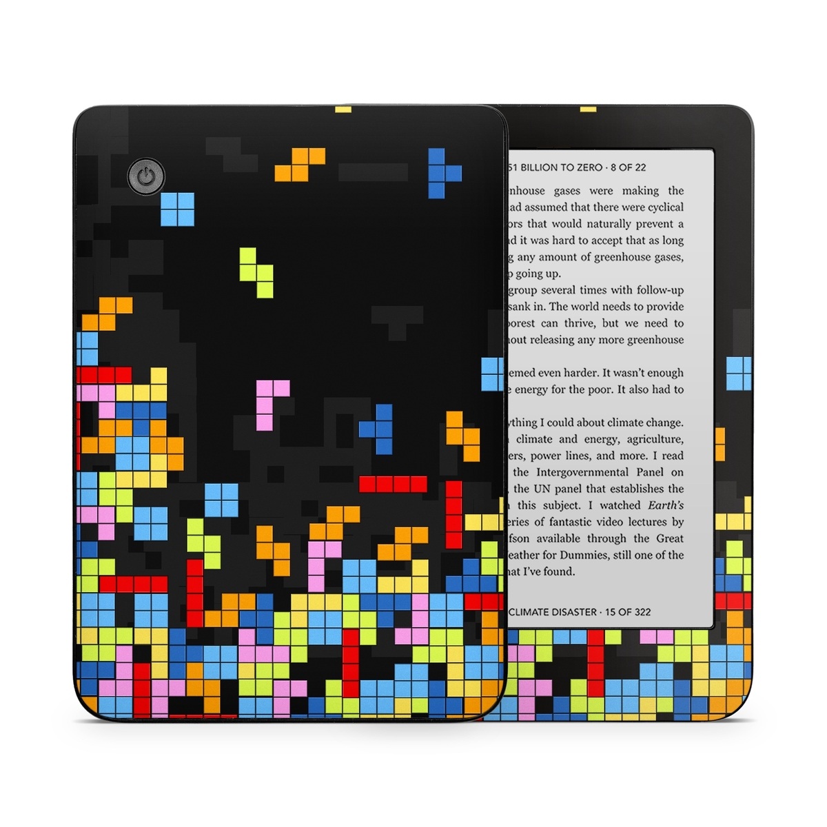 Kobo Clara 2E Skin design of Pattern, Symmetry, Font, Design, Graphic design, Line, Colorfulness, Magenta, Square, Graphics, with black, green, blue, orange, red colors