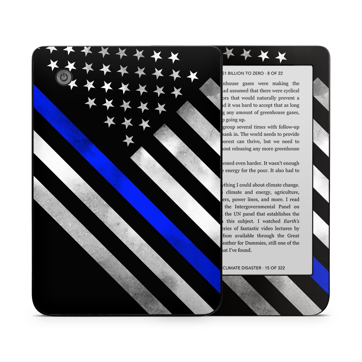 Kobo Clara 2E Skin design of Flag of the united states, Flag, Cobalt blue, Pattern, Line, Black-and-white, Design, Monochrome, Electric blue, Parallel, with black, white, gray, blue colors