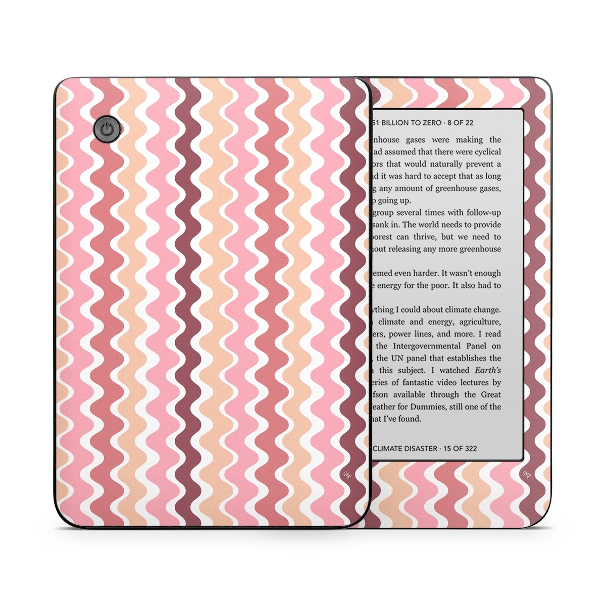 Kobo Clara 2E Skin design of Azure, Pink, Art, Material property, Aqua, Symmetry, Pattern, Circle, Font, Magenta, with white, pink, orange, brown colors