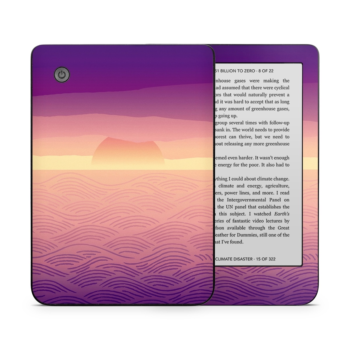 Kobo Clara 2E Skin design of Font, Purple, Paint, Handwriting, Graphic design, with purple, green, black colors