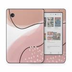 Abstract Pink and Brown Kobo Clara Colour Skin