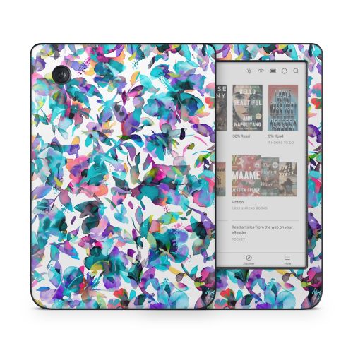 Aquatic Flowers Kobo Clara Colour Skin