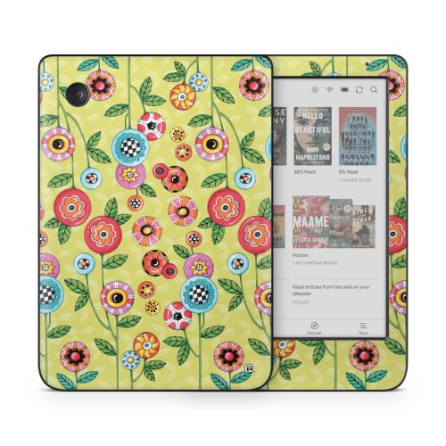 Button Flowers Kobo Clara Colour Skin
