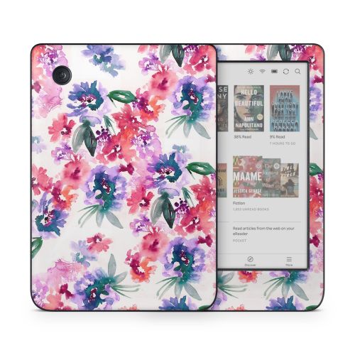 Blurred Flowers Kobo Clara Colour Skin
