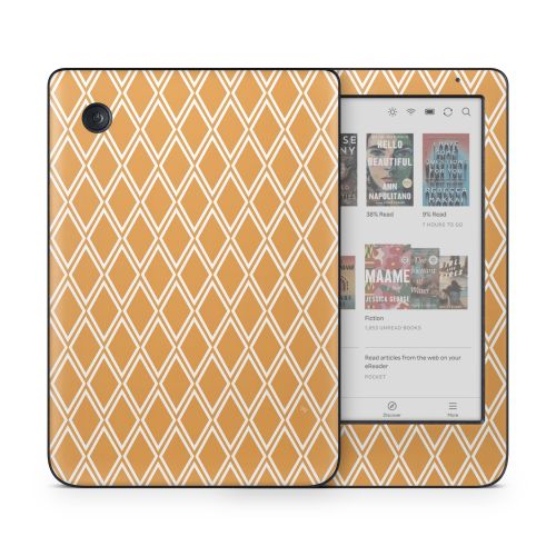 Orange Checks Kobo Clara Colour Skin