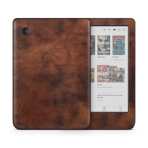 Dark Burlwood Kobo Clara Colour Skin