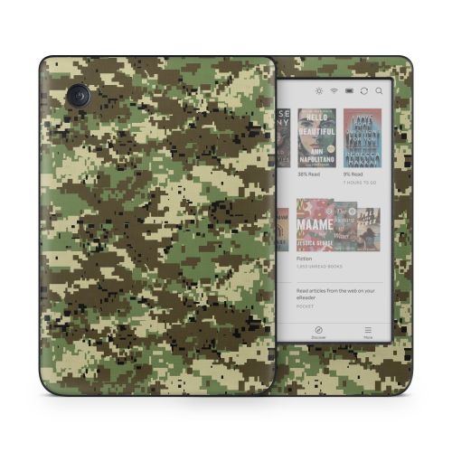 Digital Woodland Camo Kobo Clara Colour Skin