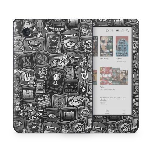 Distraction Tactic B&W Kobo Clara Colour Skin