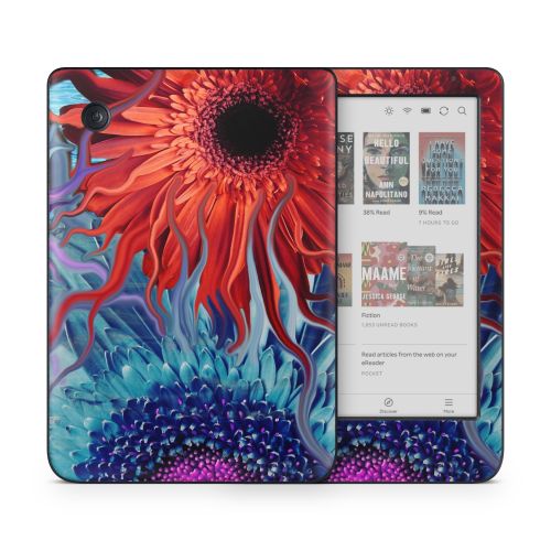 Deep Water Daisy Dance Kobo Clara Colour Skin