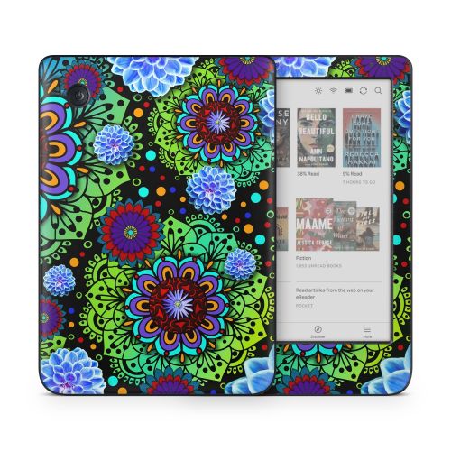 Funky Floratopia Kobo Clara Colour Skin