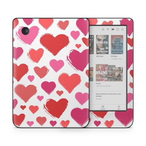 Hearts Kobo Clara Colour Skin