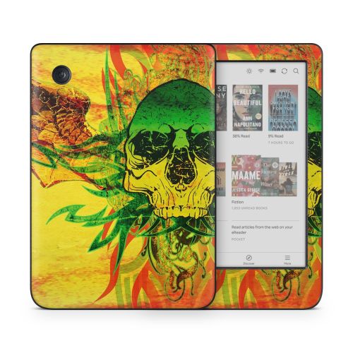 Hot Tribal Skull Kobo Clara Colour Skin