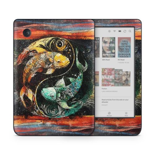 Koi Fish Yin Yang Kobo Clara Colour Skin