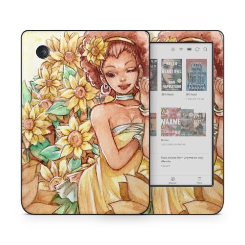 Lady Sunflower Kobo Clara Colour Skin