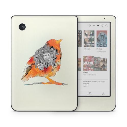 Orange Bird Kobo Clara Colour Skin