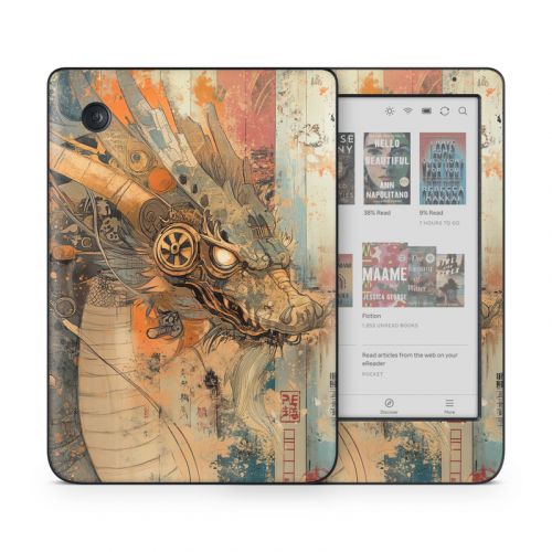 Orange Dragon Kobo Clara Colour Skin