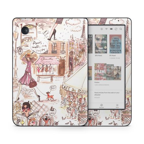 Paris Makes Me Happy Kobo Clara Colour Skin