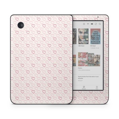 Patterned Hearts Kobo Clara Colour Skin