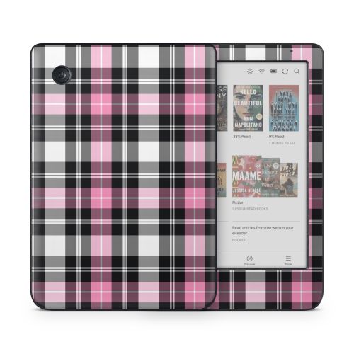 Pink Plaid Kobo Clara Colour Skin
