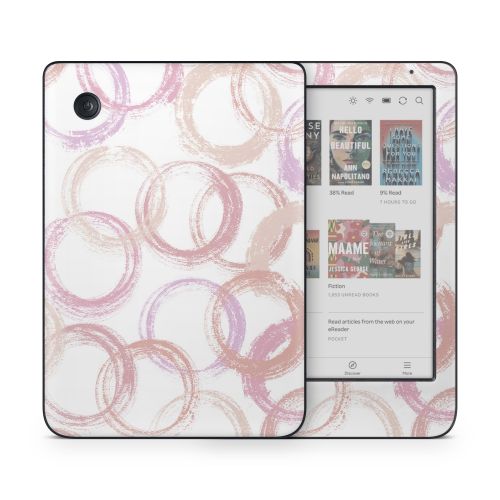Pink Circles Kobo Clara Colour Skin