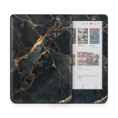 Repaired Black Marble Kobo Clara Colour Skin